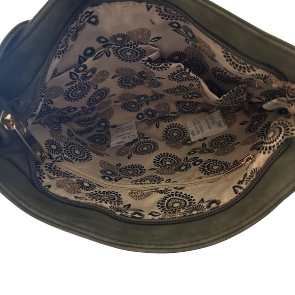 Bosco Nebbioso Olive‎ Faux Leather Fringe Crossbody Bag Item W15005 - Picture 7 of 7